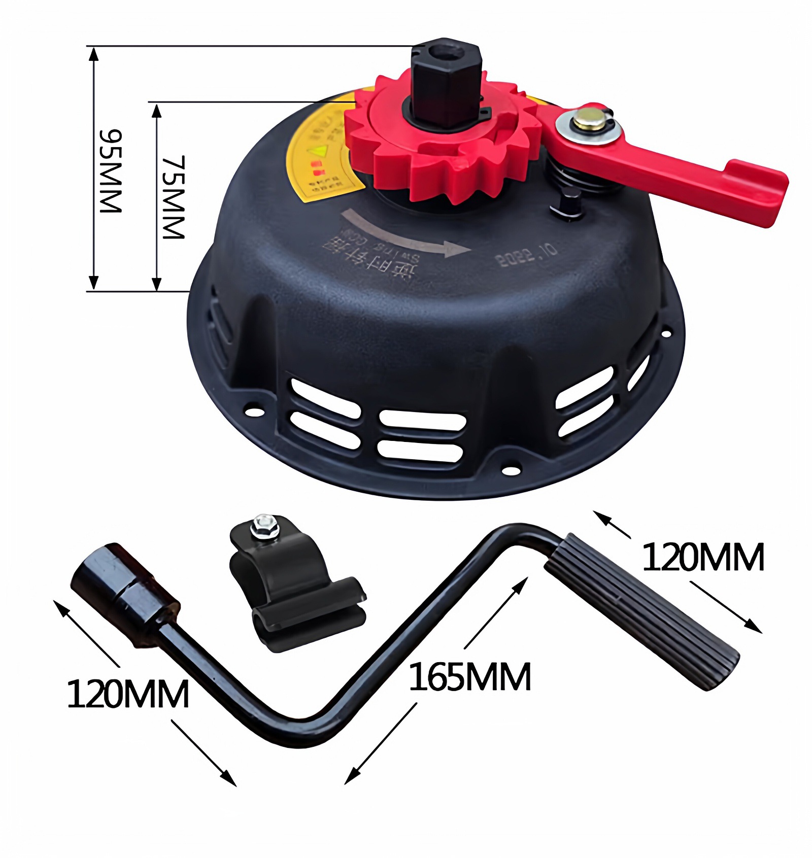 Gasoline engine hand-crank starter 168F/170F/188F generator, micro-tiller, sprayer universal one-touch start