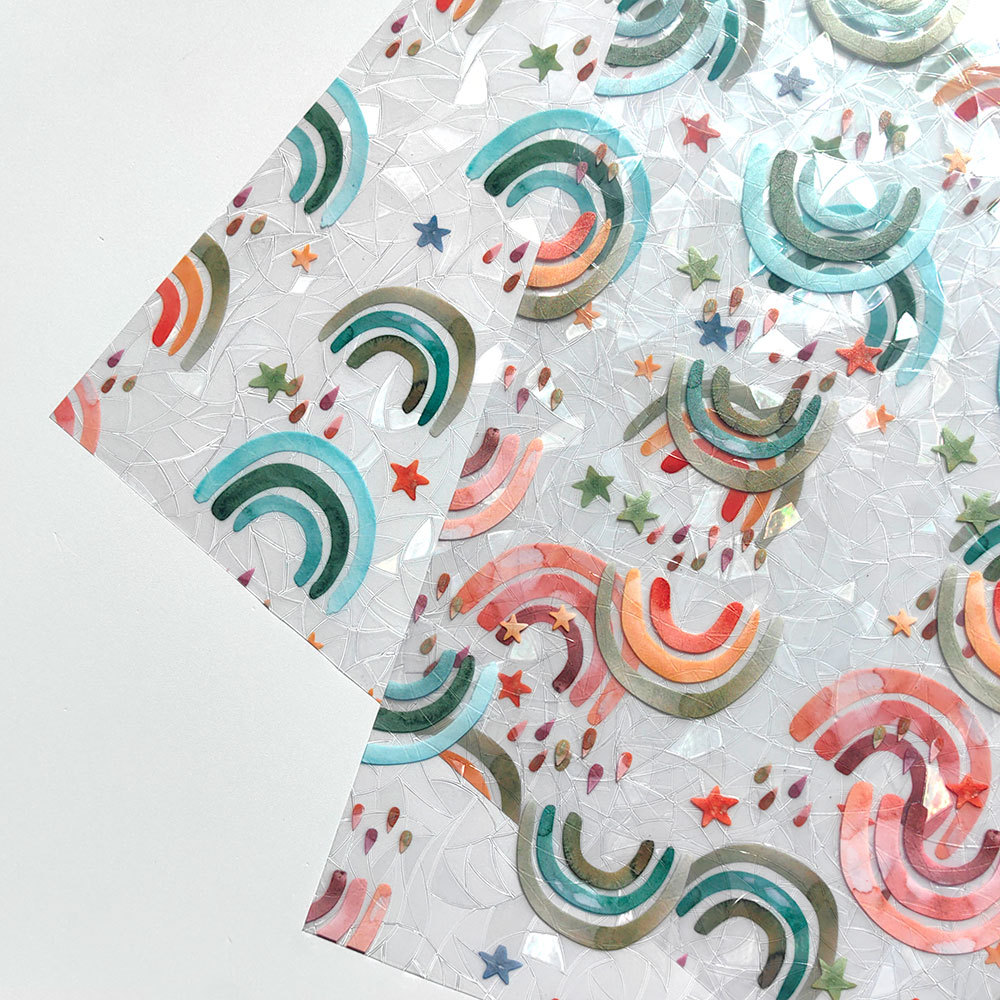 140g Weight Glass paster Home Textiles & Decor Type PVC Material Leaf Pattern Casual, Pastoral Style Casual Pastoral Leaf PVC Glass Paster Wall Art 114