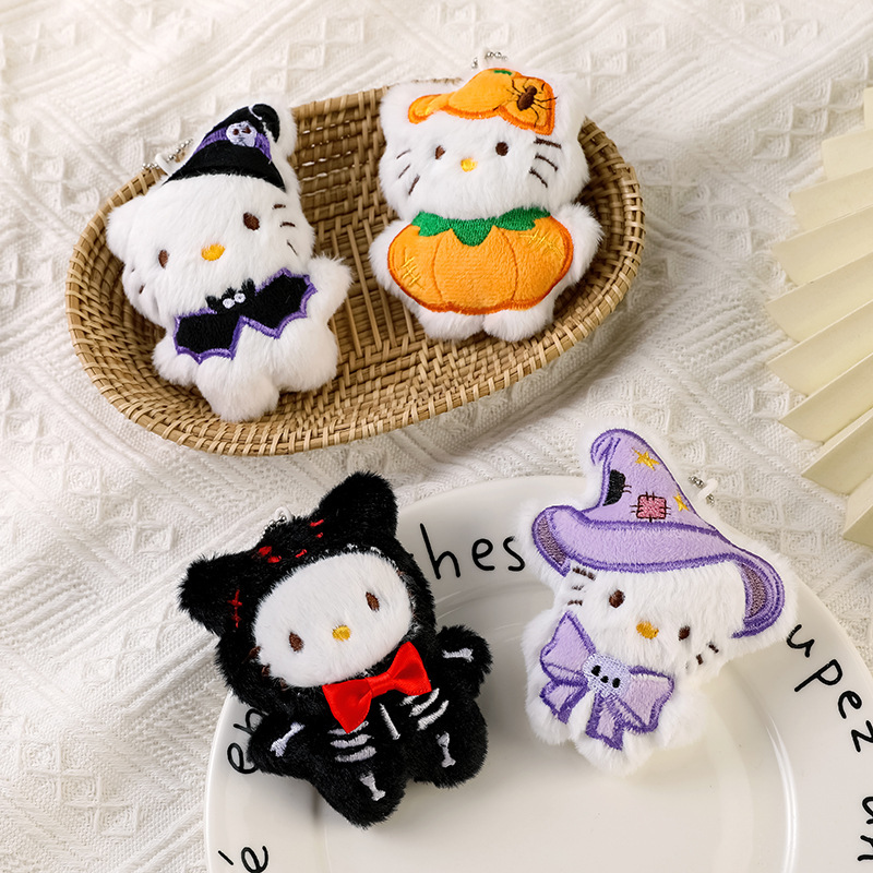 Halloween Funny Cross-Dressing Kt Cat Doll Pendant Pumpkin Bat Shape Doll Holiday Gift Bag Pendant Halloween Funny Cross-Dressing Kt Cat Doll Pendant Pumpkin Bat Shape Doll Holiday Gift Bag Pendant