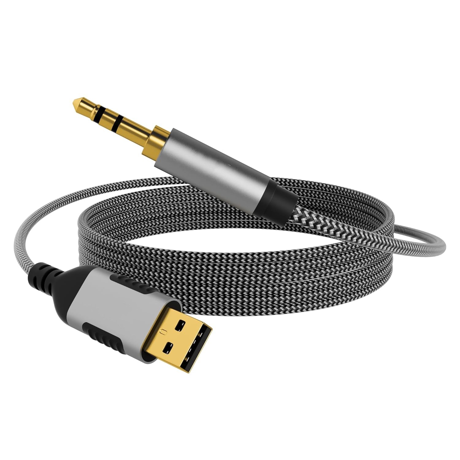 USB to 3.5mm Audio Cable Desktop Host Laptop Headphone Speaker Adapter Cable High Fidelity Aux