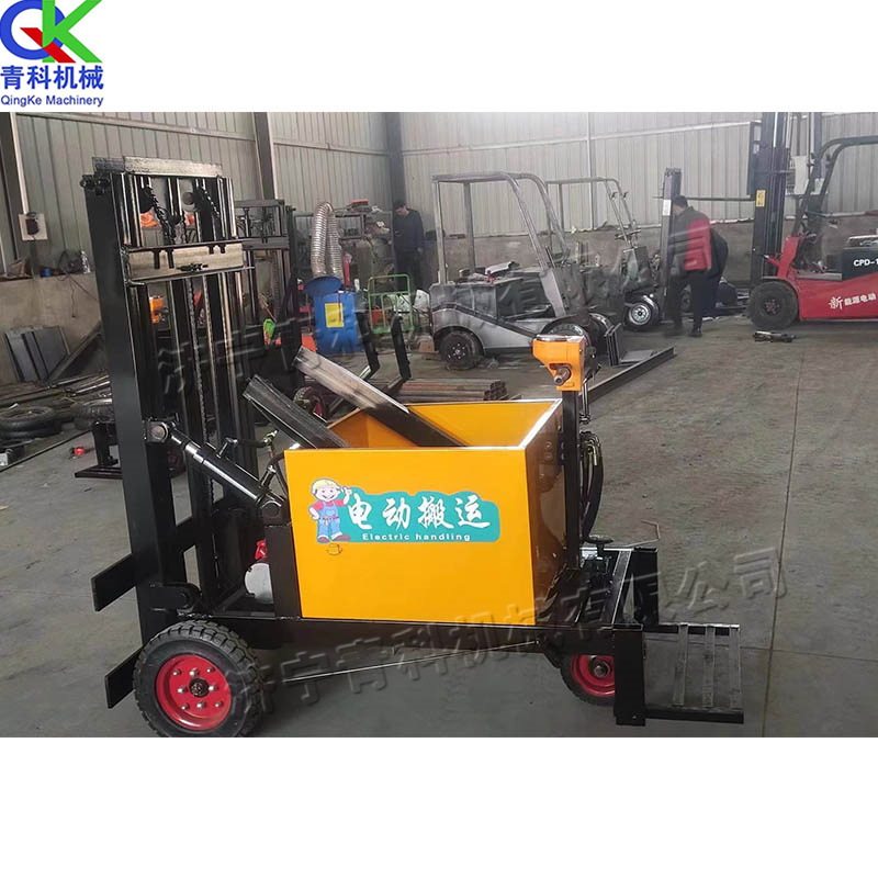 站驾式电动叉车 小型物流运输叉装车 0.5吨四支点平衡堆高车