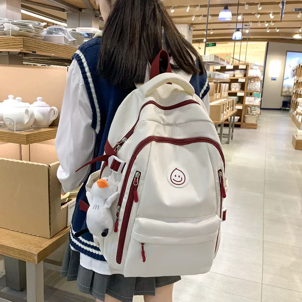 Schoolbag female junior high school student primary school student 2023 new large capacity backpack female backpack original niche
