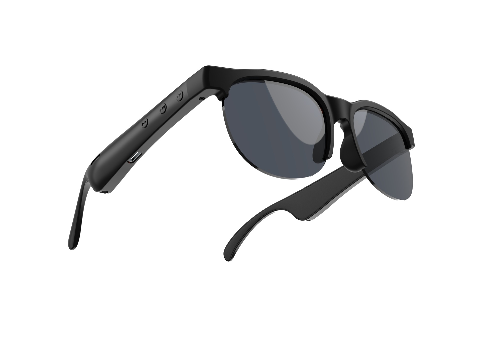 Inteligente transfronteriza AI traducción Bluetooth gafas de sol anti-UV deportes al aire libre montar auriculares para escuchar música y hablar