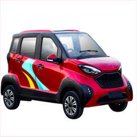 可选配空调家用代步电动车全封闭带篷四门五座载客载人客运四轮车