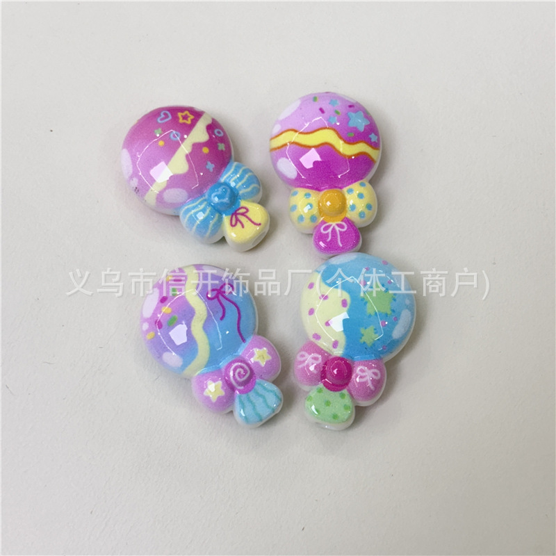 通孔卡通魔法星星印花棒棒糖串珠笔配件 手机包链diy手工饰品材料|undefined