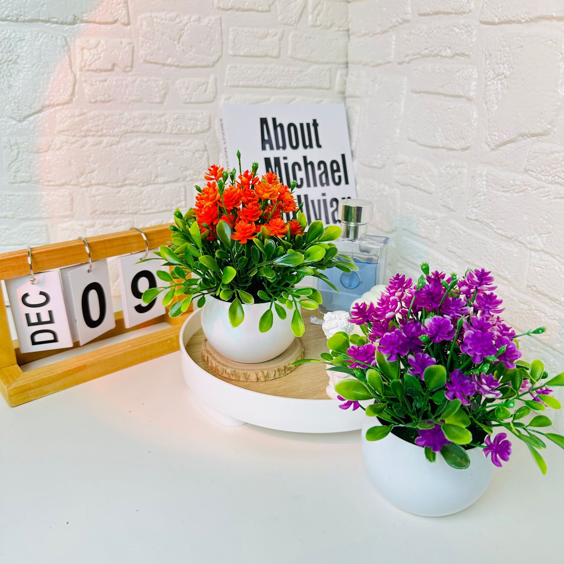 跨境熱賣高檔仿真盆景盆栽假綠植廠家批發擺件綠植款清新攝影道具