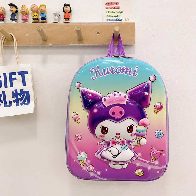 Comercio exterior niños 3D mochila de cáscara dura nueva mochila de jardín de infantes de animales pequeños mochila de hombros de dibujos animados ultraligera