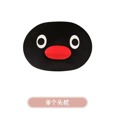 Cute cartoon penguin car headrest cushion, universal for all seasons, car neck support pillow, car seat pillow, lumbar support (Headrest) - a-red-billed-penguin-headrest