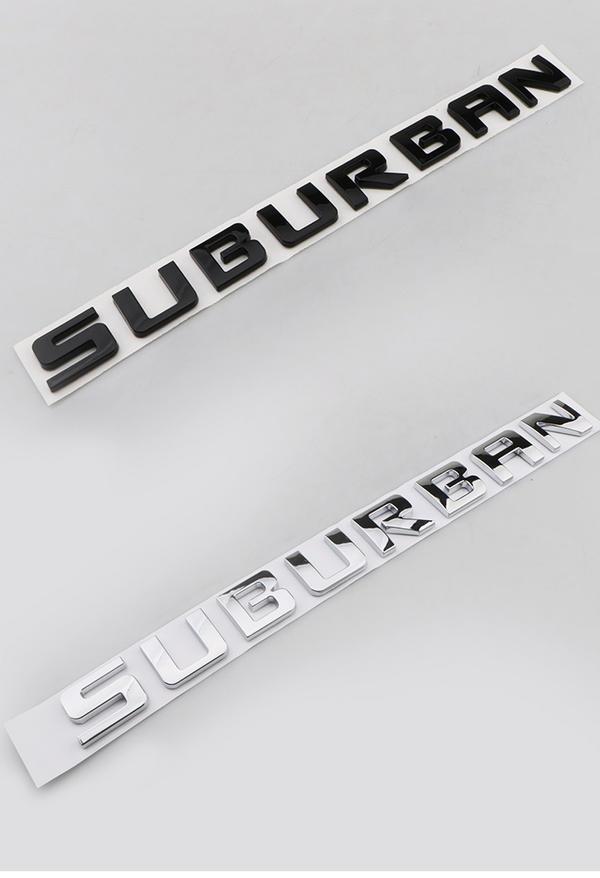 Chevrolet SUBURBAN fender door side emblem ABS pickup truck rear letter sticker car badge