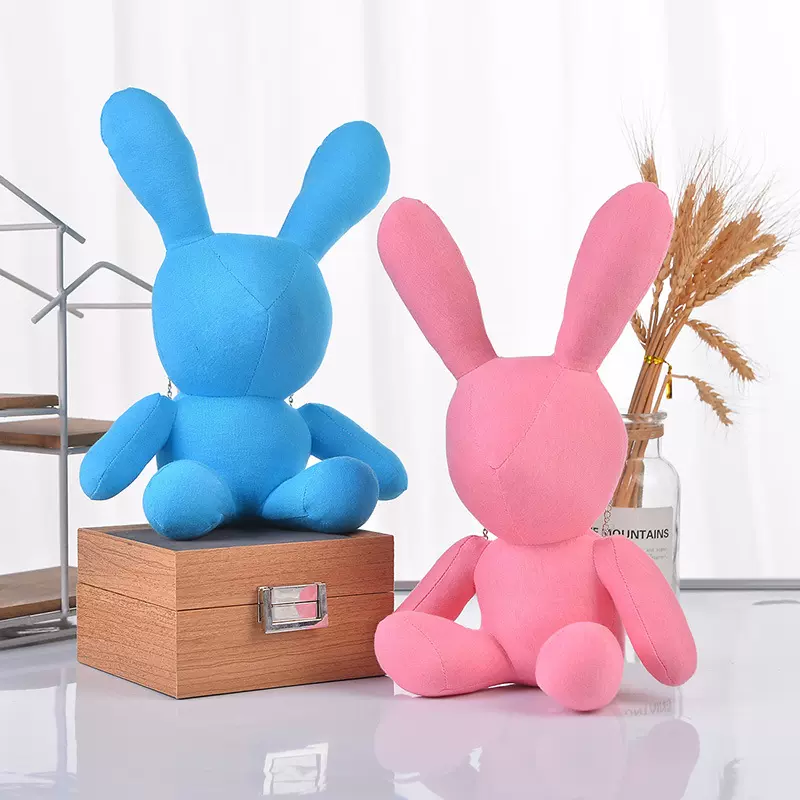 潮牌玩偶兔子服装饰品挂件配饰女生背包小香风新型坐资兔子公仔