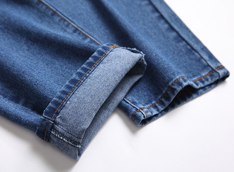 Herren Jeans Im Used Look Gerade Geschnitten Lässig_voghion.com