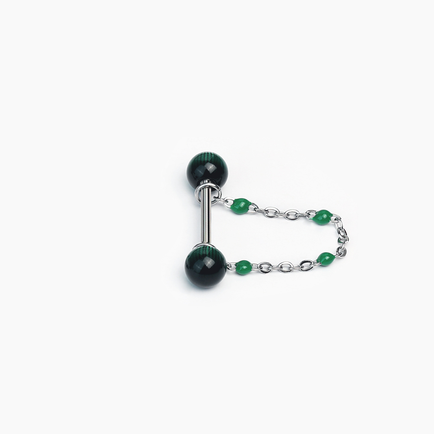 Labret piercing jewelry detail image