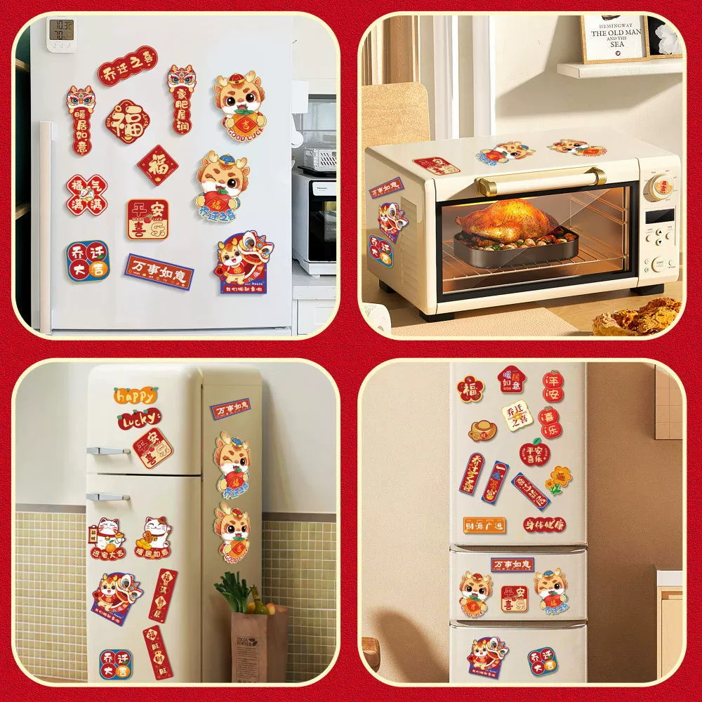 Акриловая праздничная мультяшная симпатичная магнитная Fridge магнит холодильника, новая коллекция