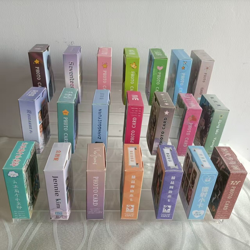 Wholesale Small Cards of Celebrity Internet Celebrities and Tv Series Merchandise 3inch Laser Cards 55 High-Definition Non-Repeating Polaroids