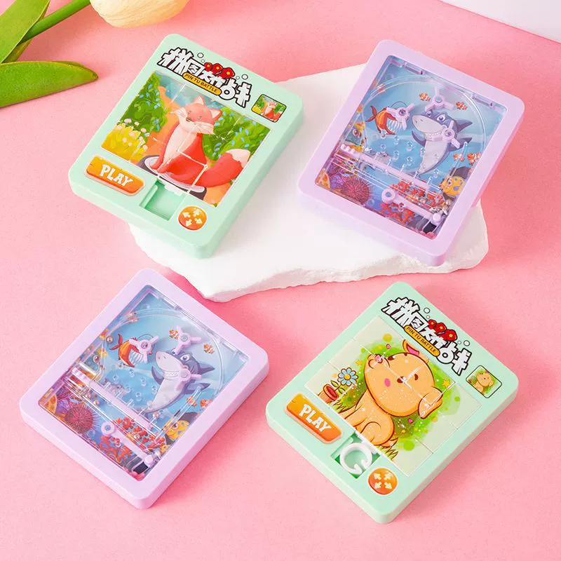 Мультяшная головоломка для детского сада, игра Пятнадцать, игрушка, подарок на день рождения, новая коллекция, Хуэрун, ностальгия
