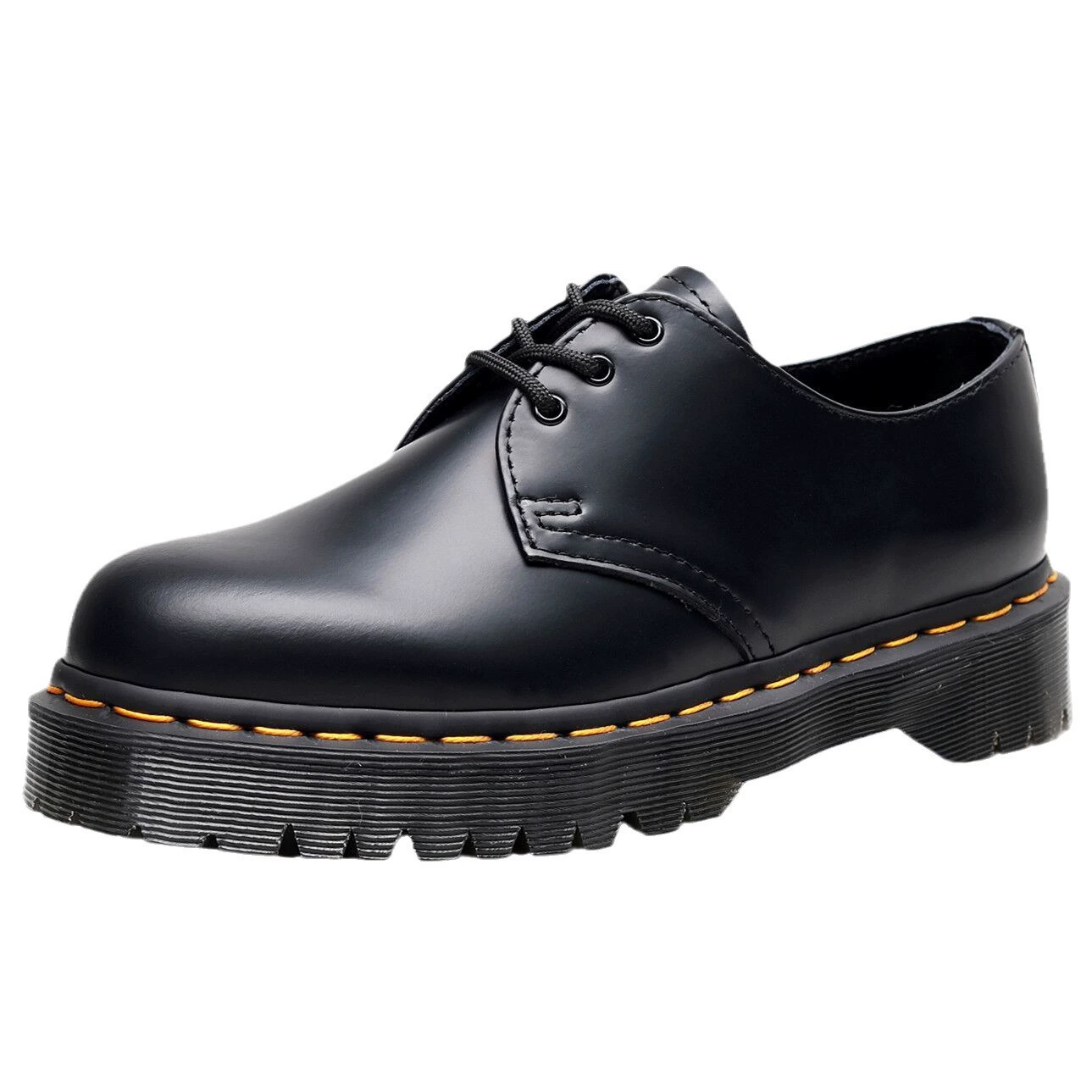 Женские туфли Bex 1461 на толстой подошве с 3 отверстиями, низкие, модные, универсальные, в британском стиле, с круглым носком, повседневные, на платформе, с прострочкой из натуральной кожи, для студенток.