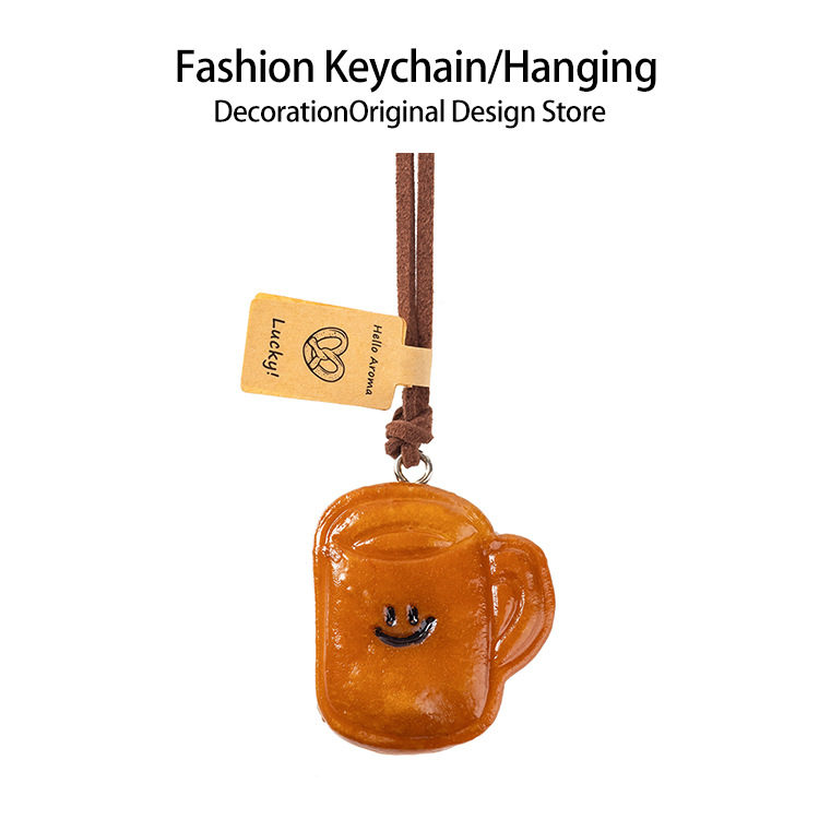 手作りアルカリ水パンストラップかわいい車載バックミラーストラップ貝果かわいいミニアクセサリーdiy装飾