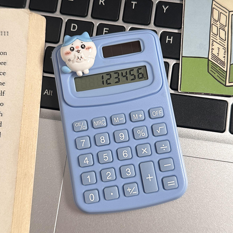 Calculadora de dibujos animados lindo creativo estudiante cultura de oficina producto de alto valor mini computadora portátil al por mayor