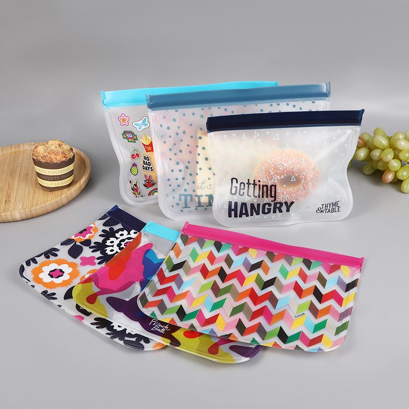 透明EVA化妆品包装袋彩印图案塑料立体自封袋水果密封保鲜收纳袋