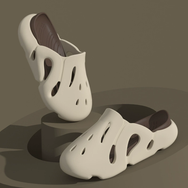 Пещерная обувь мужская летняя нескользящая мужская тапка с толстой подошной головкой