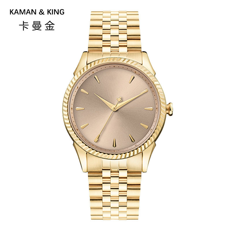 Internet Celebrity Empress Dowager's Same Style Classic Niche Luxury Steel Band Women's Watch, Ice Blue Fashion Wristwatch with Large Dial