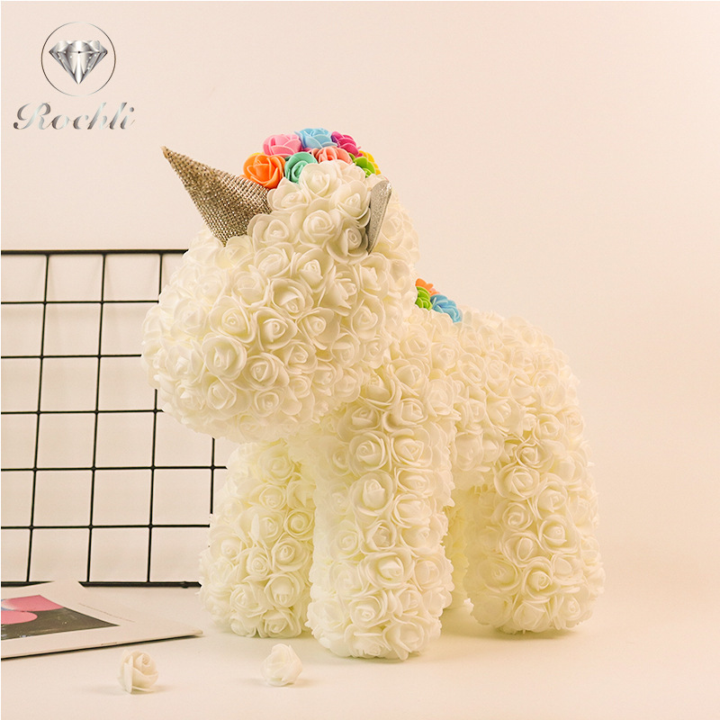 Corona, velo de cabeza, unicornio, flor inmortal, chica, amante, cumpleaños de Navidad, esposa.