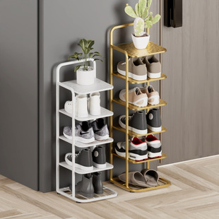 Multi-layer shoe cabinet space-saving light luxury household shoe rack simple door narrow small indoor dormitory bedroom storage shoe rack