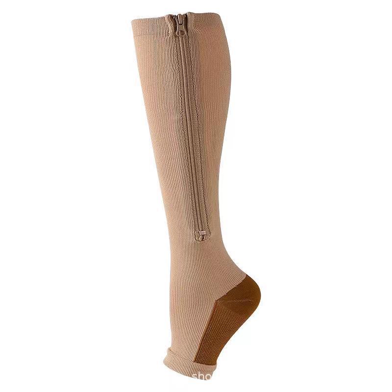 구리 피부 지퍼 양말