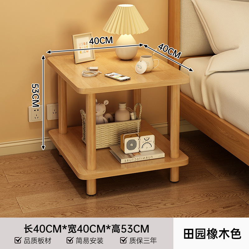 Mesa de cabezal de cama simple y moderna, cabezal de cama de lado pequeño, varios dormitorios de alquiler doméstico, pequeño estante de cabezal de cama de lado estrecho.