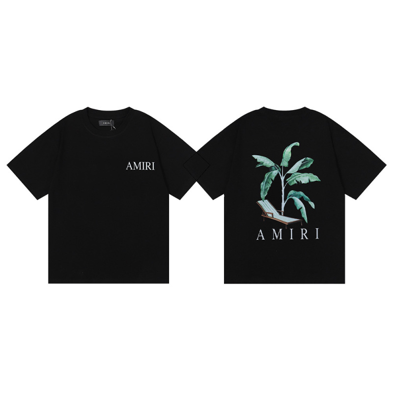 国境を越えた卸売り美潮AMIRI T-Shirt薔薇頭蓋頭プリント双糸純綿半袖tシャツ男女|undefined