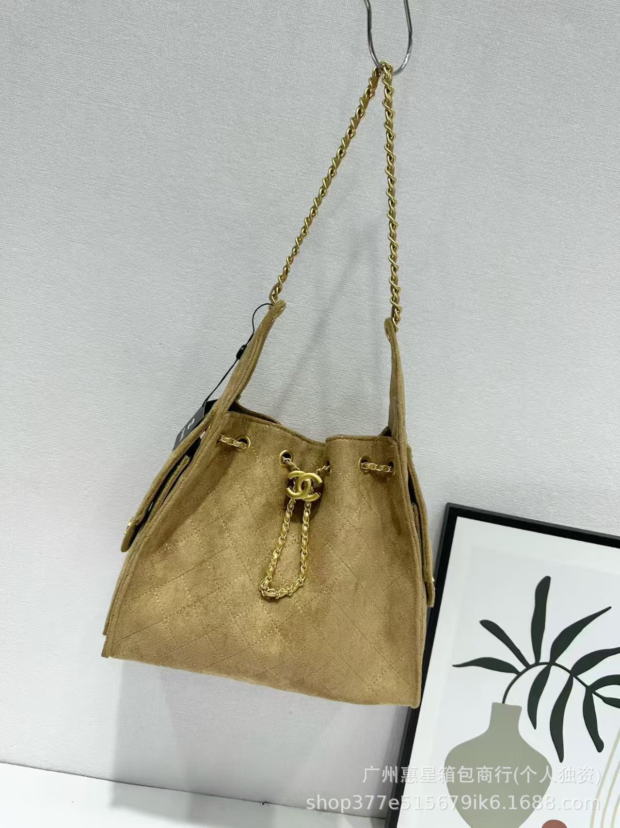 A038 suede apricot color