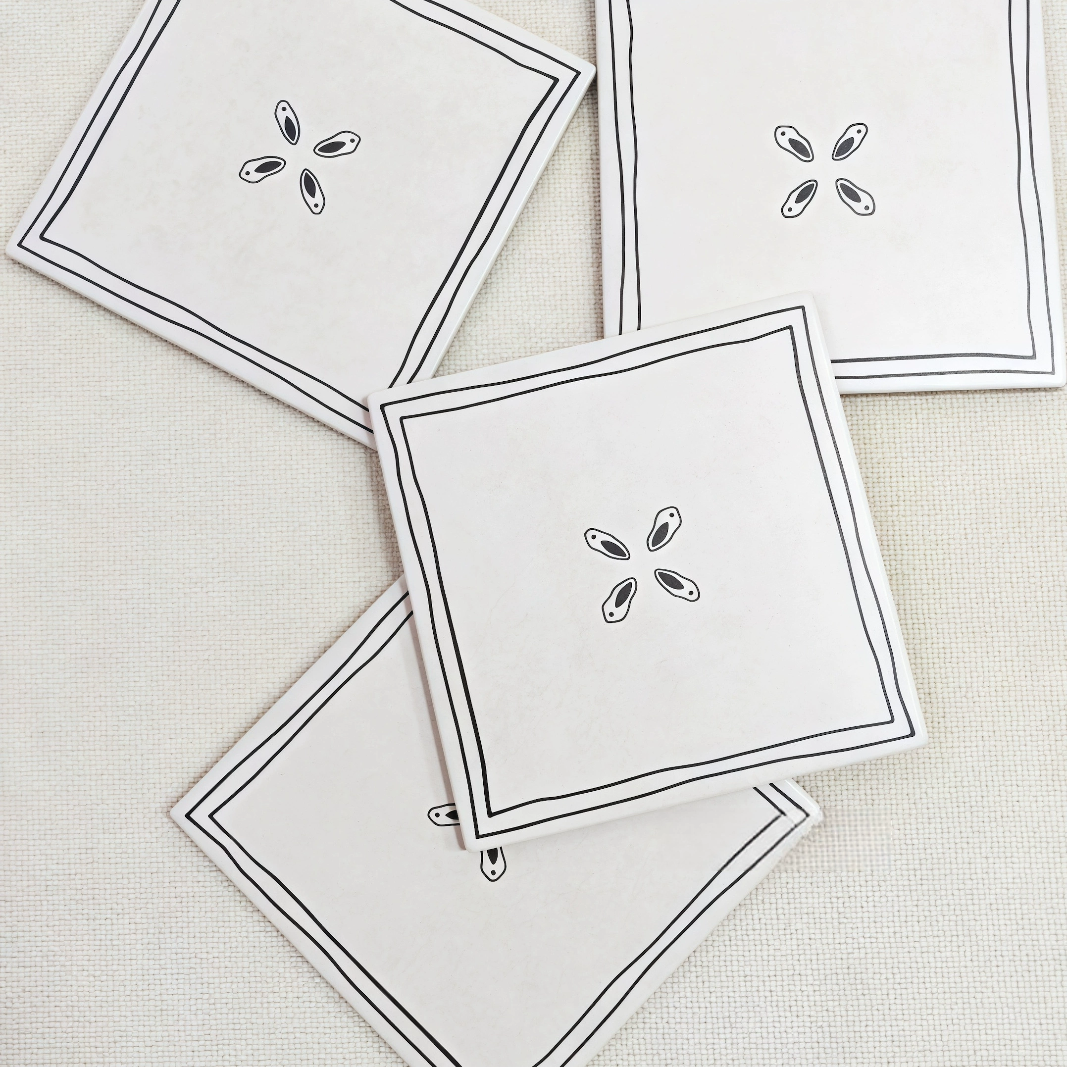 Французская ретро-плитка в кремовом стиле, черно-белая плитка для ванной комнаты, узор для кафе, магазина молочного чая, ресторана, напольная плитка