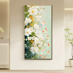 北欧玄关画挂画现代简约客厅入户正对门装饰画走廊过道背景墙壁画