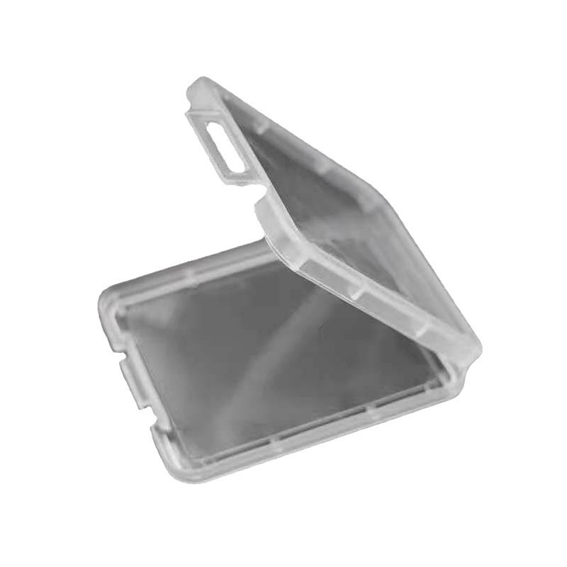 Suministro transparente CF tarjeta única cámara del teléfono móvil pequeña caja blanca caja de protección PP caja de tarjeta de memoria de plástico caja de almacenamiento 1111