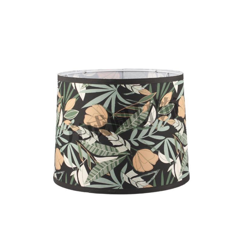 Pantalla de tela de selva tropical transfronteriza, lámpara de pie de viento nórdico, accesorios de lámpara, cubierta de carcasa, stock al por mayor