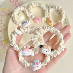 2024新款三麗鷗眼罩發圈可愛簡約卡通萌發繩少女頭繩小熊頭飾髮飾
