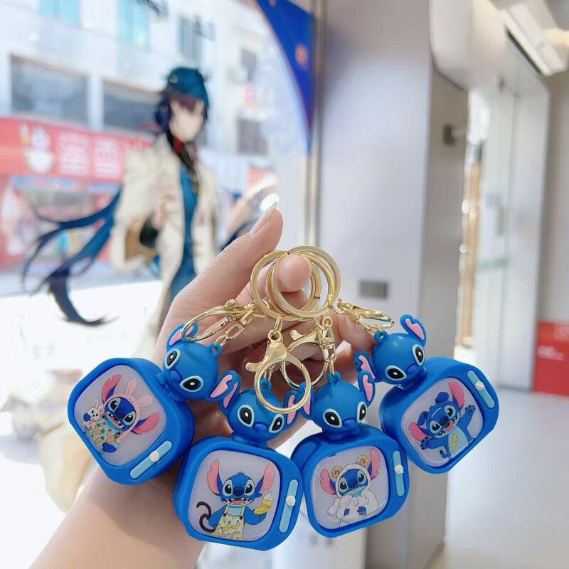クリエイティブ発光ライト付きステッチテレビペンダントパンダ人形仏陀夜の光キーホルダー卸売|undefined