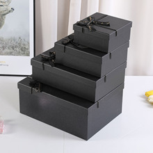 欧式伴手礼盒高档天地盖盒橙色折叠盒手提抽屉盒商务女神节礼品盒