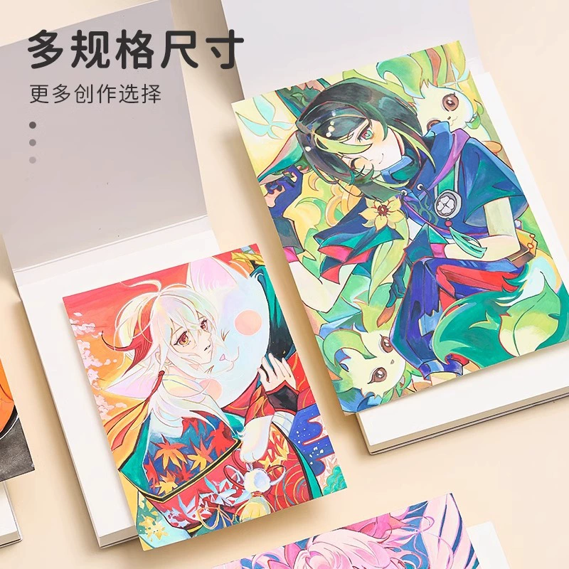 Книга 蓝果 с иллюстрациями, акварель, акрил, маркер, увеличенная толщина, планировщик