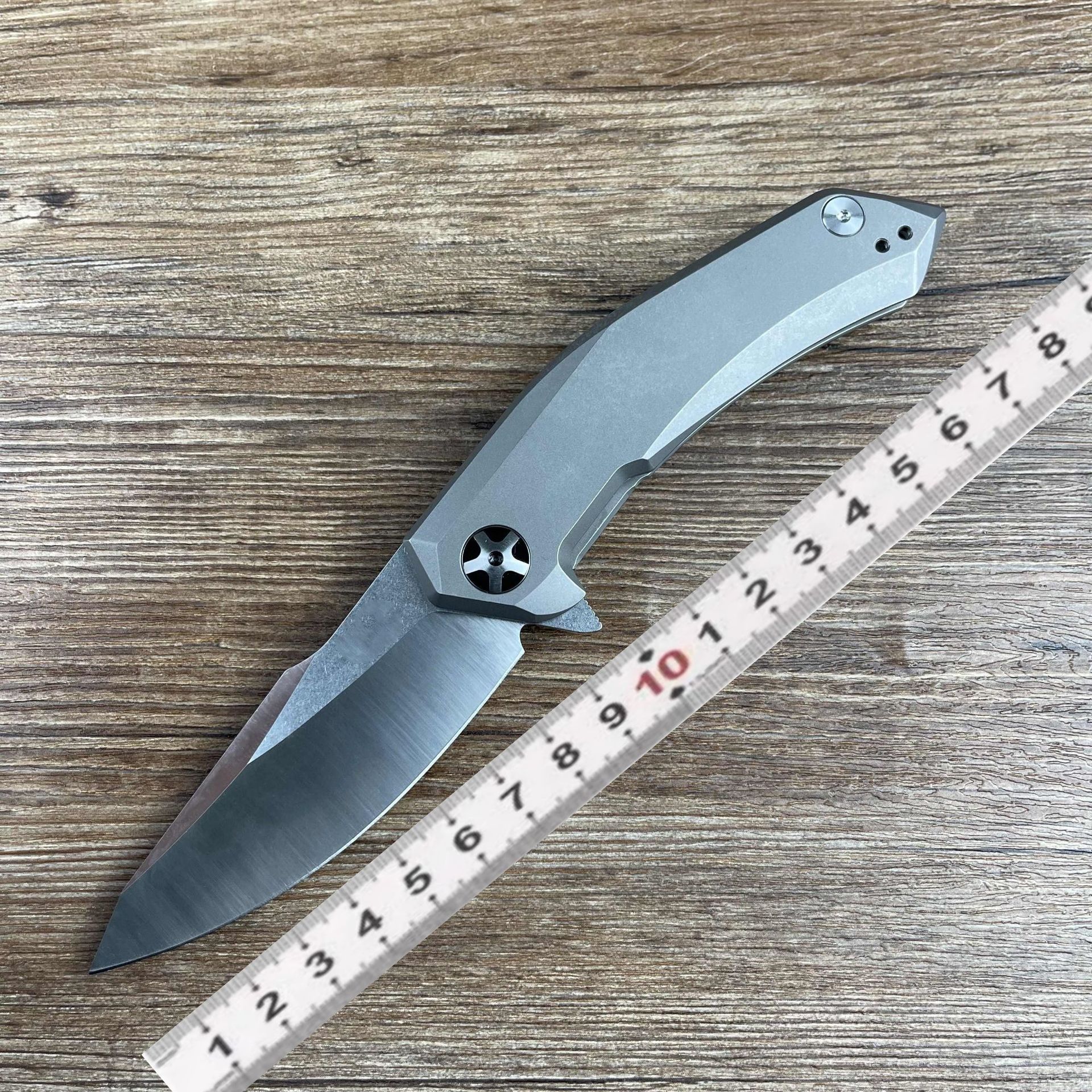 ZT0095轴承钛合金折叠刀S35VN高硬度户外荒野求生锋利便携口袋刀