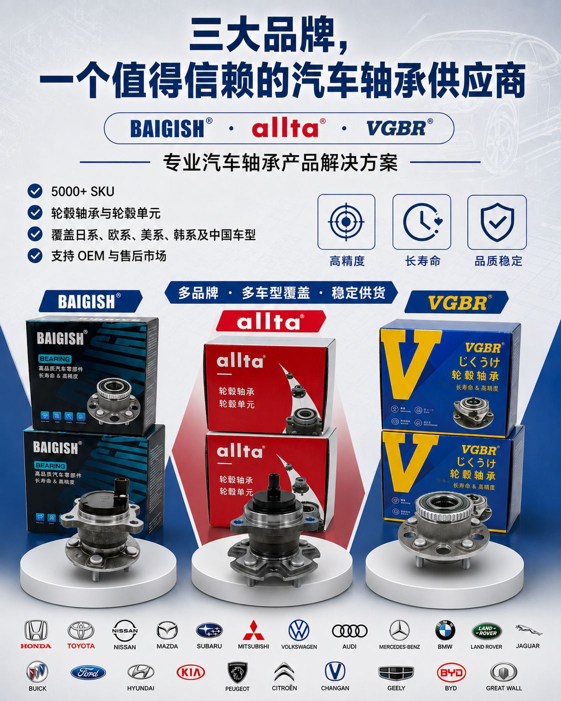 28473-FG000 28473-SC000 is suitable for the 2009 Subaru Forester rear wheel hub bearing assembly