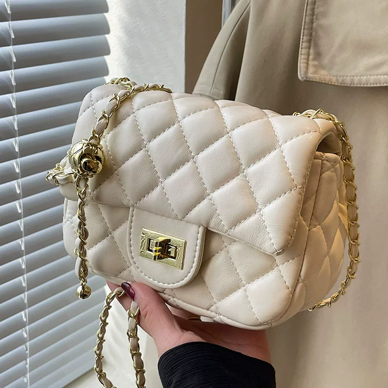 Модная сумка через плечо с цепочкой в корейском стиле, Chanel стиль, разные цвета