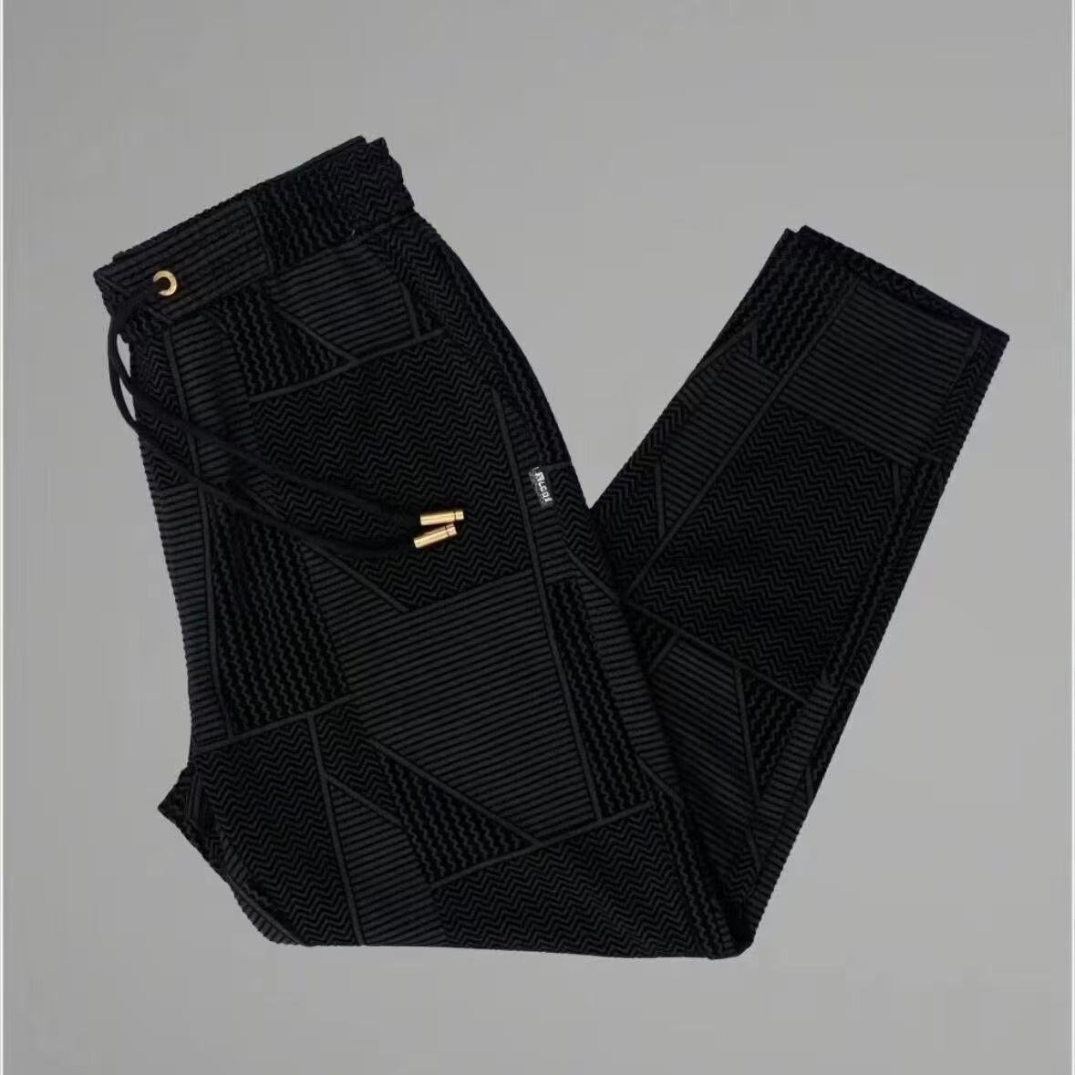 高档休闲裤男春秋装时尚帅气松紧腰带休闲品质男装轻奢直筒长裤子