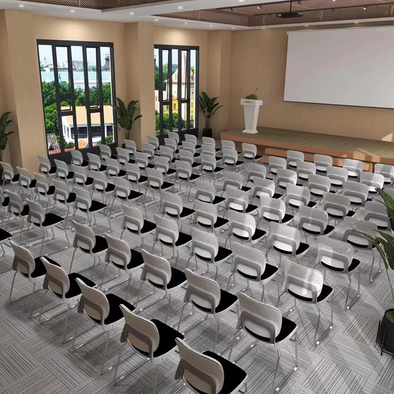 Silla de oficina de cintura transfronteriza silla de entrenamiento silla ergonómica silla de conferencia multimedia silla de respaldo hueca image 4