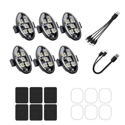 motorcycles, drones, RGB tail light, Other lights - 6-lights-1-remote-control