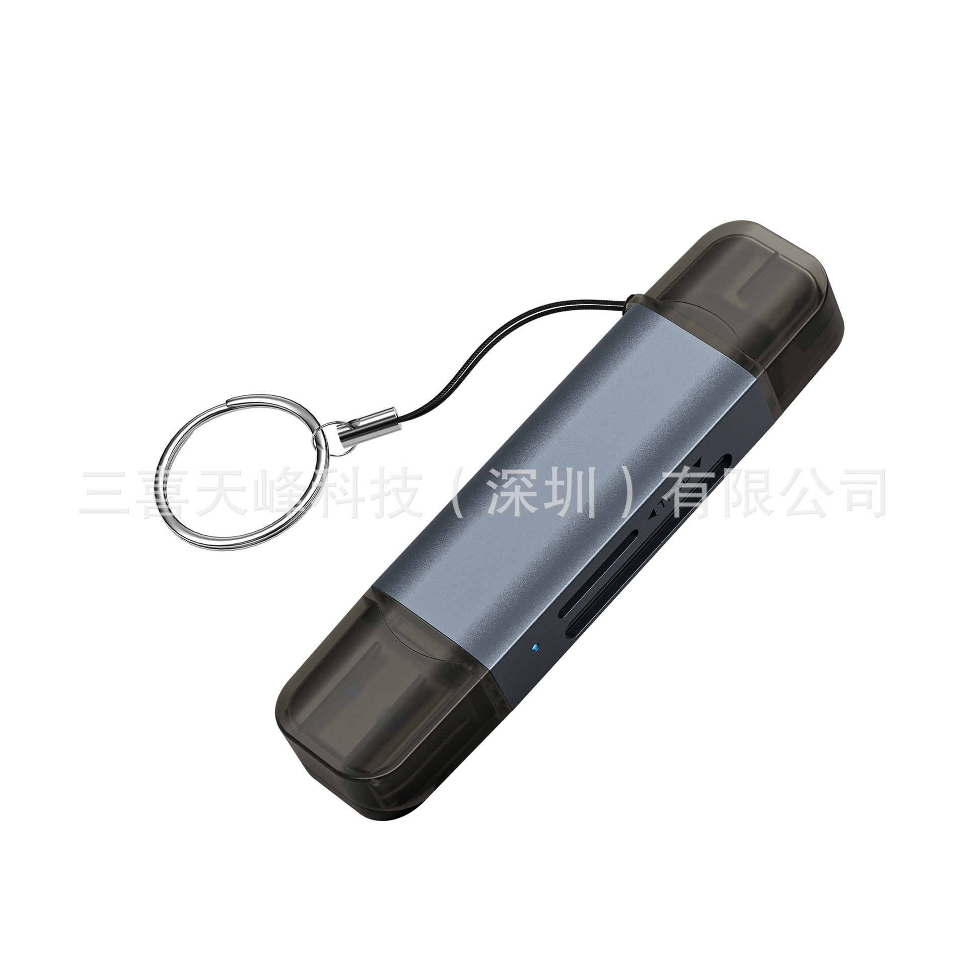USB A/Type C双头读卡器SD/TF双卡槽USB3.0多功能二合一读卡器
