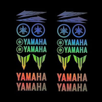 Stickers Modified Car Body Stickers: Other Automotive Exterior Supplies - yamaha-long-strip-set-style-three-seven-color-gradient-2-pieces