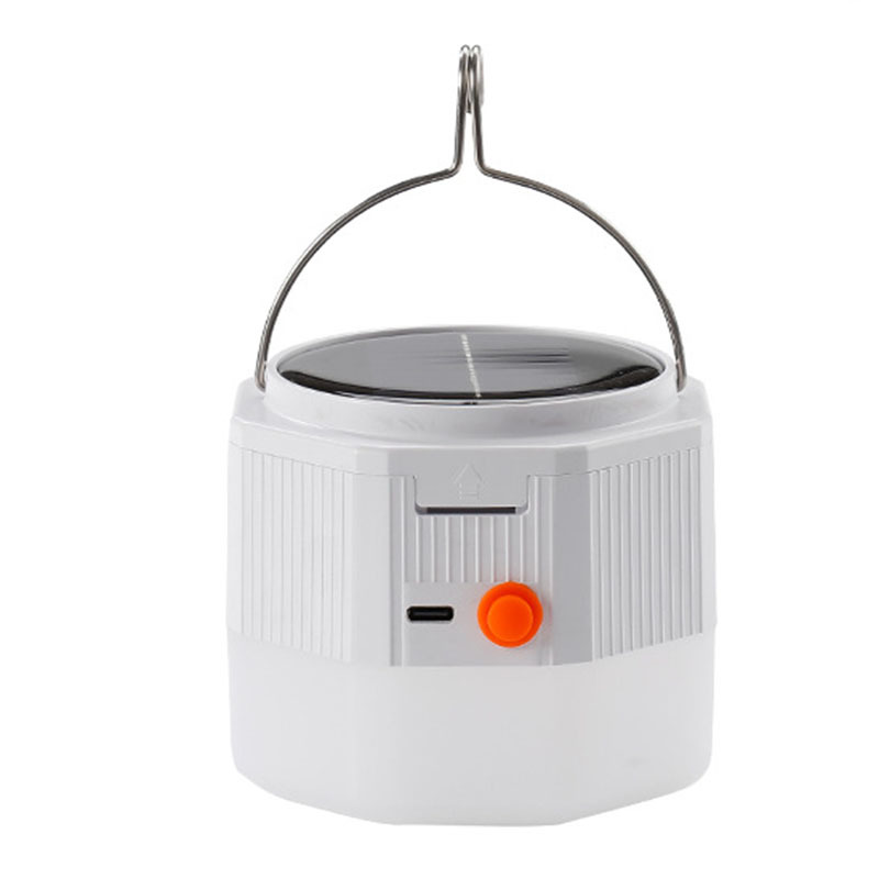 Bombilla solar recargable mercado nocturno camping lámpara iluminación exterior lámpara de emergencia móvil lámpara de almacenamiento de energía solar