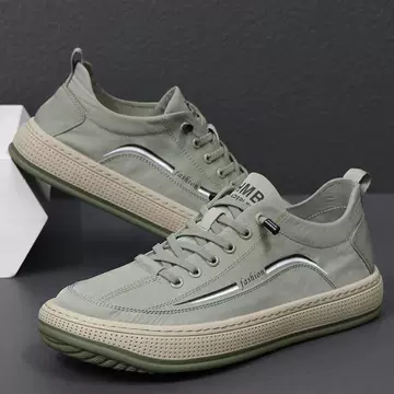 Men's shoes old Beijing cloth shoes youth trend leisure sports shoes summer breathable thin style canvas shoes flat low top shoes - ShopShipShake