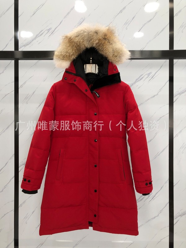 跨境外贸羽绒服15款加拿大同款Shelbume女中长外套配毛领|undefined